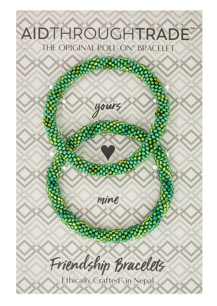 Roll-On® Friendship Bracelets <br> Emerald