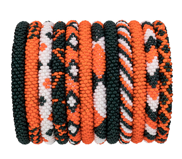 Game Day Roll-On® Bracelets <br> Orange & Green