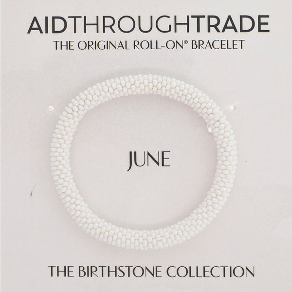 <br>8 inch  Birthstone Roll-On® Bracelets <br> June