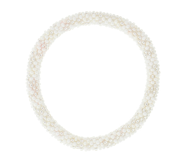 8&quot Roll-On® Bracelet <br> Pearl Speckled