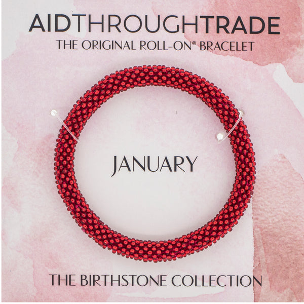 <br> Birthstone Roll-On® Bracelets <br> January