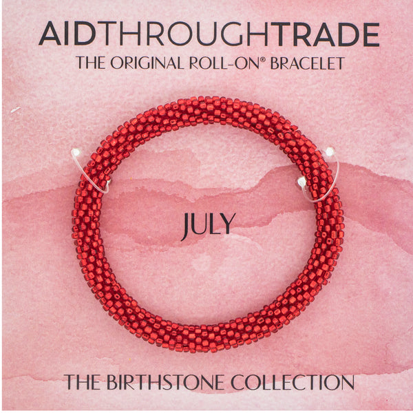 <br> Birthstone Roll-On® Bracelets <br> July