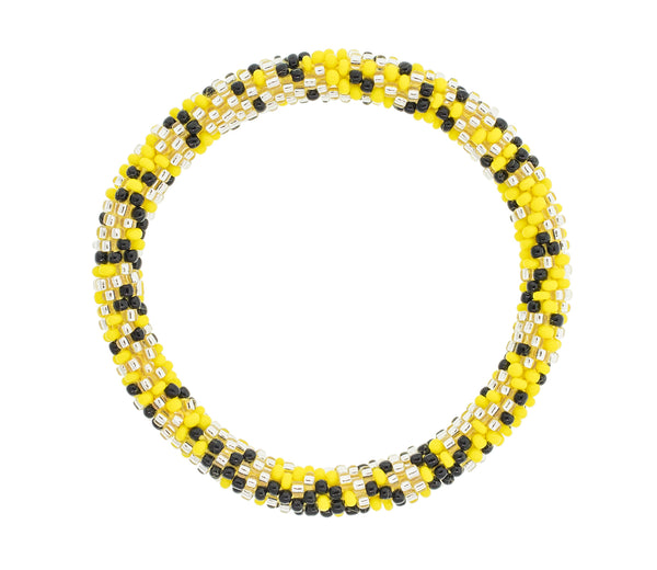 Game Day Roll-On® Bracelet <br> Black & Yellow Speckled