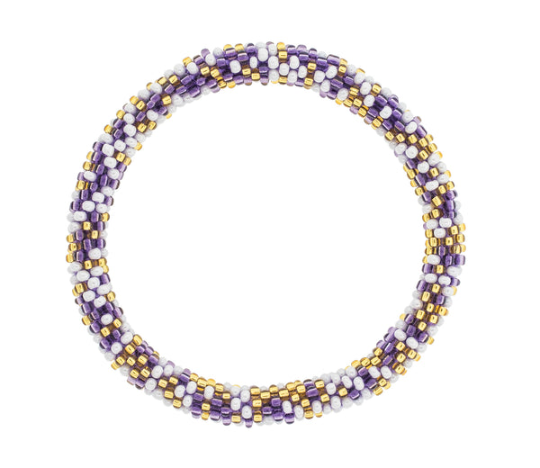 Game Day Roll-On® Bracelet <br> Purple & Gold Speckled