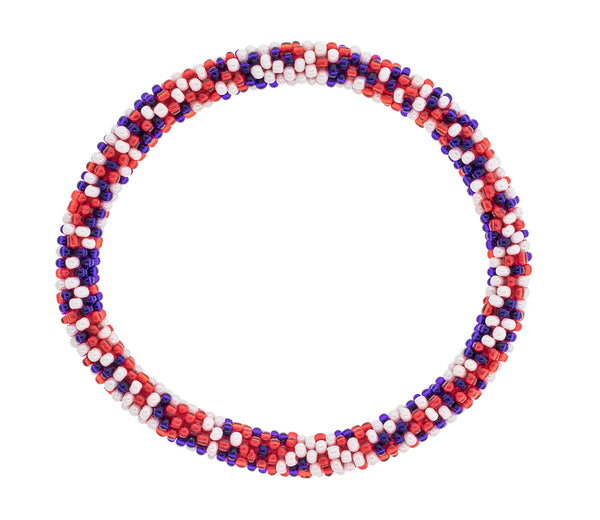 Game Day Roll-On® Bracelet <br> Red, White, & Blue Speckled