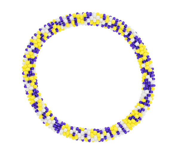 Game Day Roll-On® Bracelet <br> Yellow & Navy Speckled