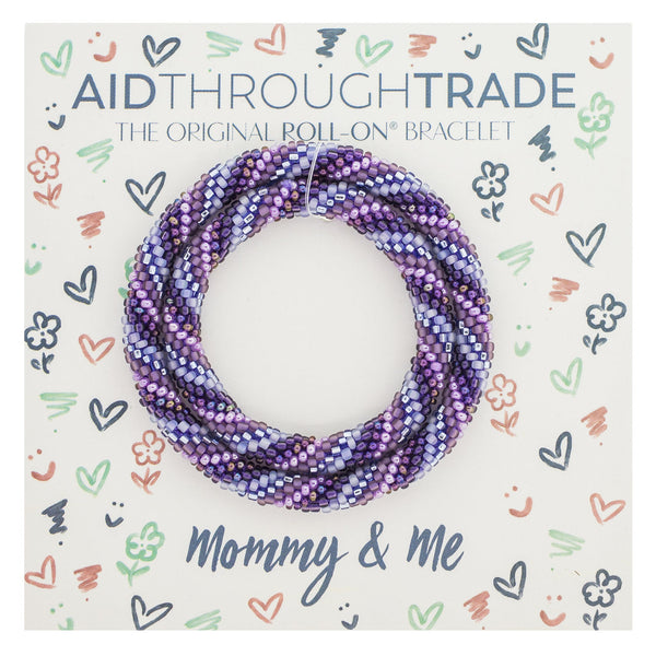 Mommy & Me Roll-On® Bracelets <br> Amethyst