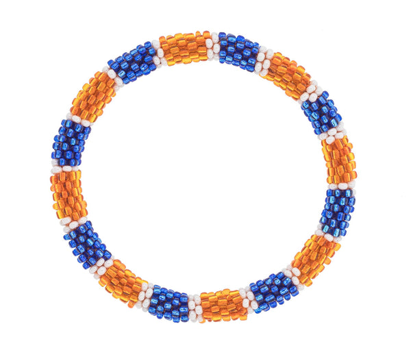 Game Day Roll-On® Bracelet <br> Blue & Orange