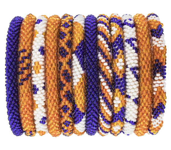 Game Day Roll-On® Bracelets <br> Orange & Navy