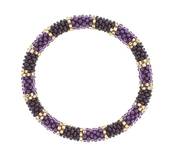 Game Day Roll-On® Bracelet <br> Purple & Black