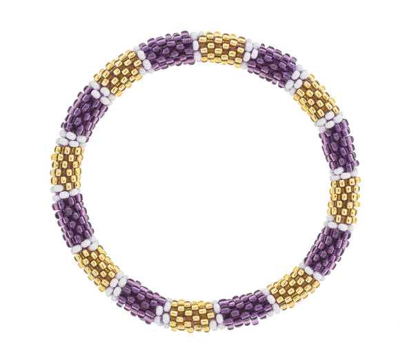 Game Day Roll-On® Bracelet <br> Purple & Gold