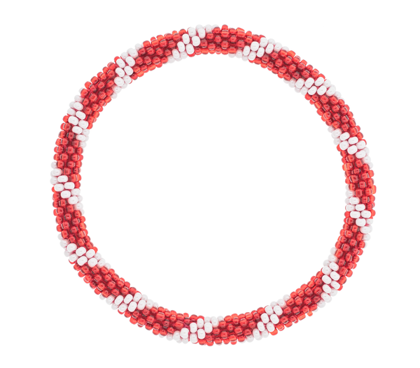 8 inch Roll-On® Bracelet <br> Candy Cane