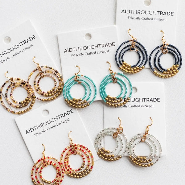 ***NEW*** <br> Brass Gyroscope Earring <br> Mystery