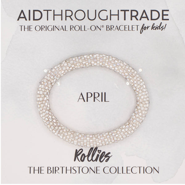 ***NEW*** Rollies® (Kids) Birthstone Roll-On® Bracelet <br>April