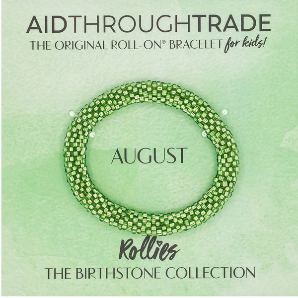 ***NEW*** Rollies® (Kids) Birthstone Roll-On® Bracelet <br> August