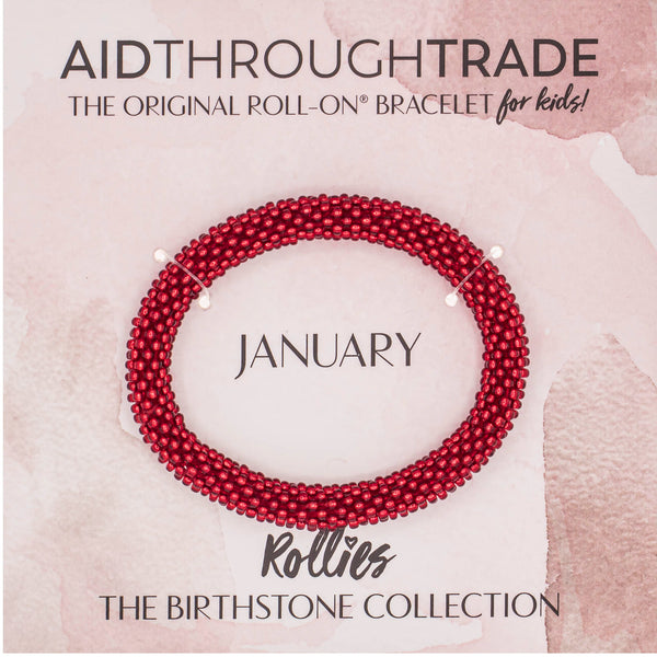 ***NEW*** Rollies® (Kids) Birthstone Roll-On® Bracelet <br> January