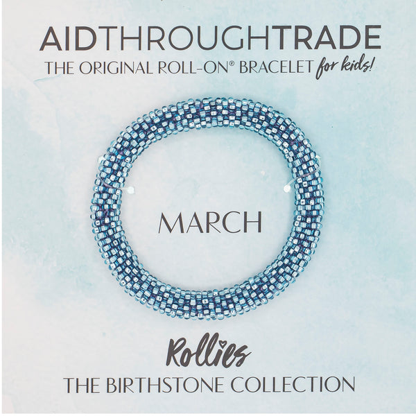 ***NEW*** Rollies® (Kids) Birthstone Roll-On® Bracelet <br> March