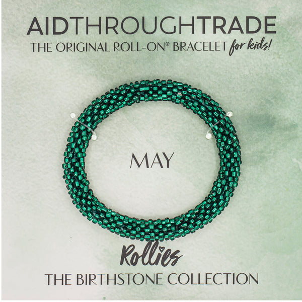 ***NEW*** Rollies® (Kids) Birthstone Roll-On® Bracelet <br> May
