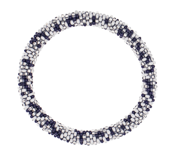 Game Day Roll-On® Bracelet <br> Navy & Silver