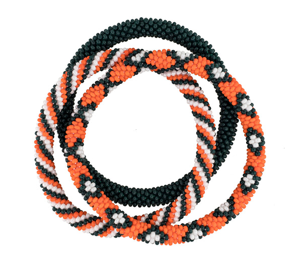 Game Day Roll-On® Bracelets <br> Orange & Green
