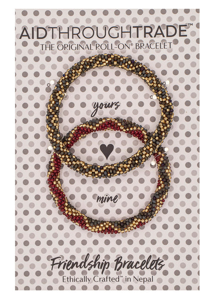 Roll-On® Friendship Bracelets <br> Garnet