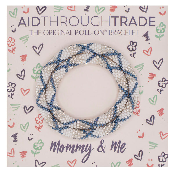 Mommy & Me Roll-On® Bracelets <br> Chambray