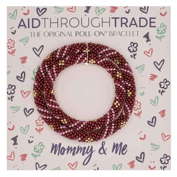 Mommy & Me Roll-On® Bracelets <br> Garnet