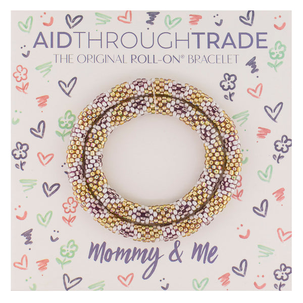 Mommy & Me Roll-On® Bracelets <br> Mulberry