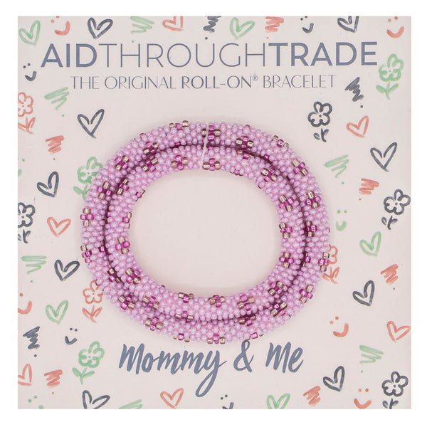 Mommy & Me Roll-On® Bracelets <br> Orchid