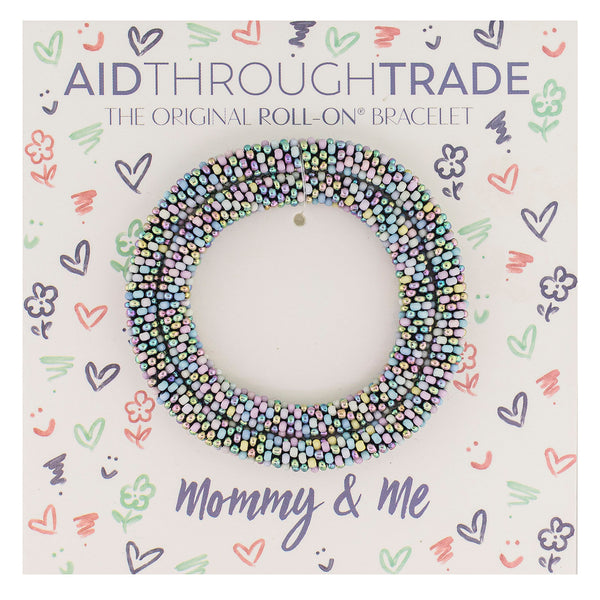 Mommy & Me Roll-On® Bracelets <br> Pastel Moon