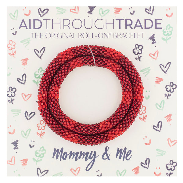 Mommy & Me Roll-On® Bracelets <br> Scarlet