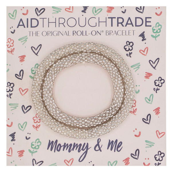 Mommy & Me Roll-On® Bracelets <br> Sterling