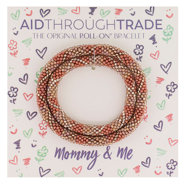 Mommy & Me Roll-On® Bracelets <br> Terracotta