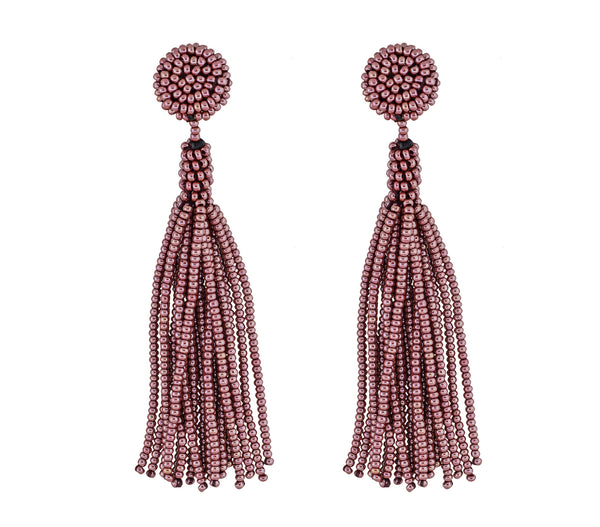 <br>The Finley Earring <br> Mulberry