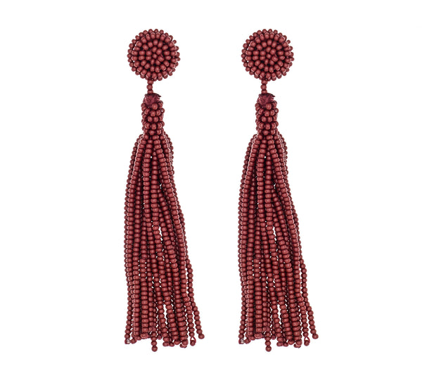 <br>The Finley Earring <br> Garnet