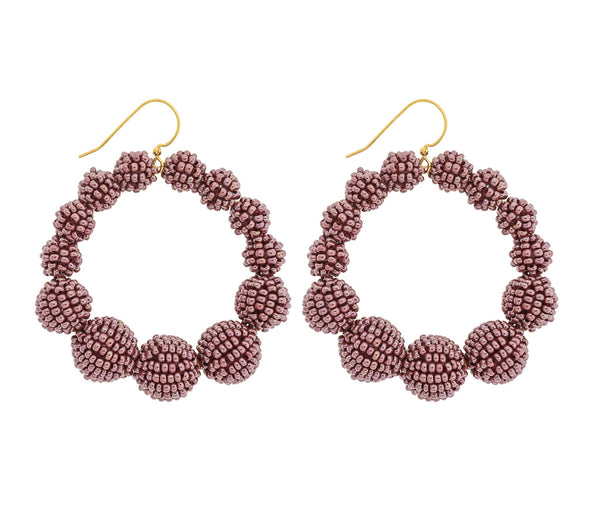 <br>The Olivia Hoop <br> Mulberry