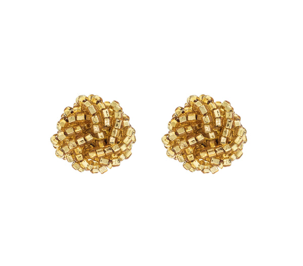 <br>Rosette Earrings<br> Gold