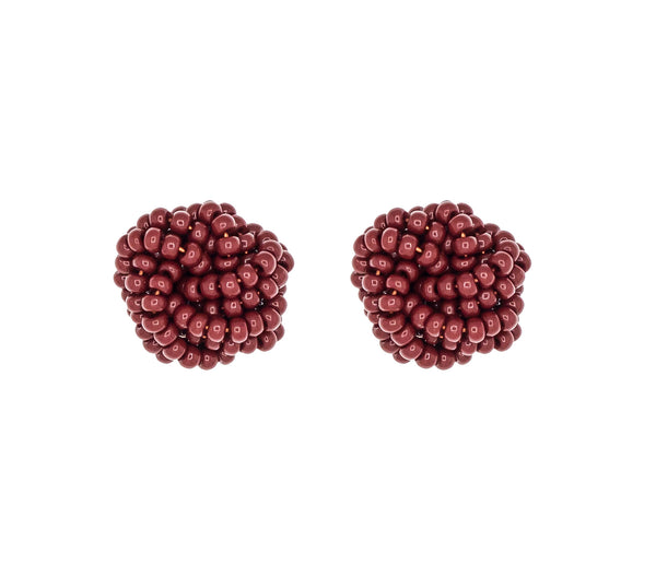 <br>Rosette Earrings<br> Garnet