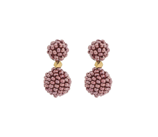 <br>The Waldorf Earring <br> Mulberry