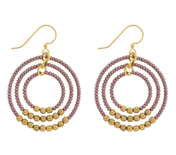 <br>Gyroscope Earring <br> Mulberry