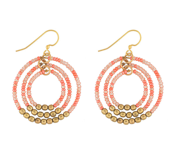 <br>Gyroscope Earring <br> Summer Capsule - Tangerine