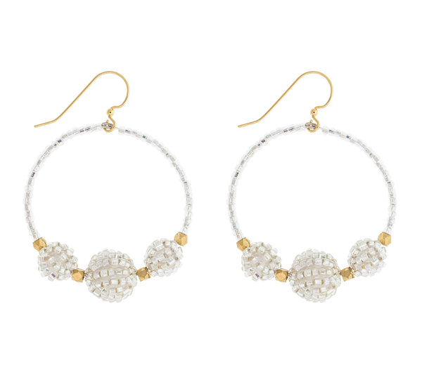 <br>The Uptown Girl Hoops <br> Silver