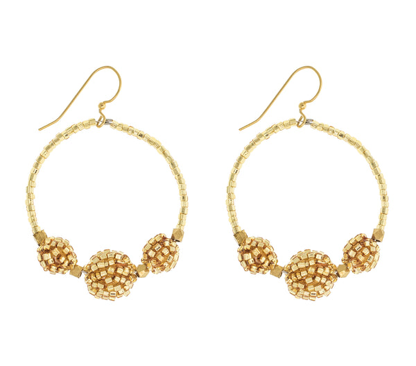 <br>The Uptown Girl Hoops <br> Gold