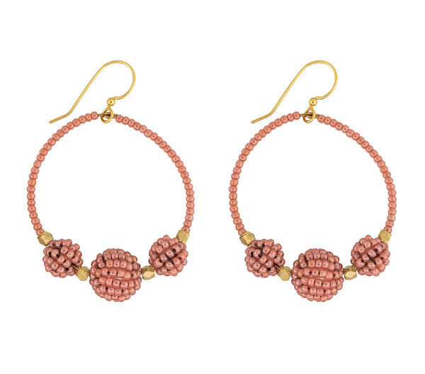 <br>The Uptown Girl Hoops <br> Terracotta