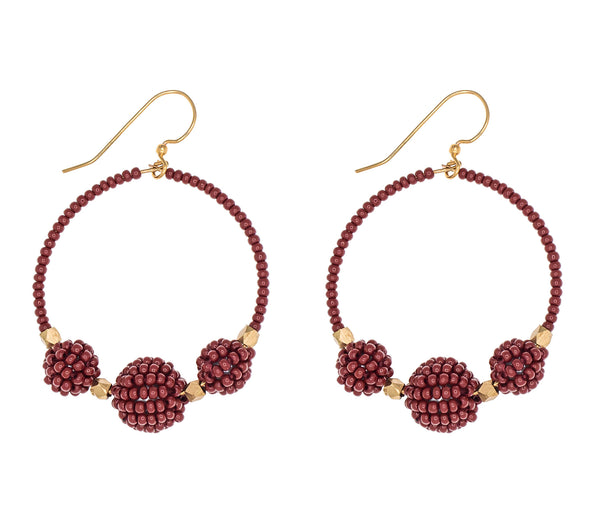 <br>The Uptown Girl Hoops <br> Garnet