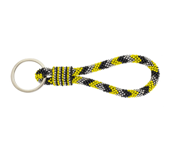 Game Day Roll-On® Keychain <br> Black & Yellow