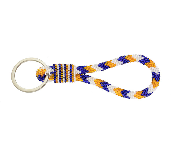 Game Day Roll-On® Keychain <br> Game Day - Blue & Orange