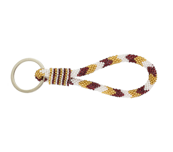 Game Day Roll-On® Keychain <br> - Burgundy & Gold