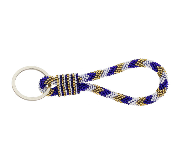 Game Day Roll-On® Keychain <br> - Gold & Navy