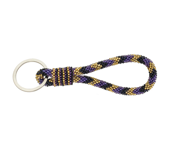 Game Day Roll-On® Keychain <br> - Purple & Black